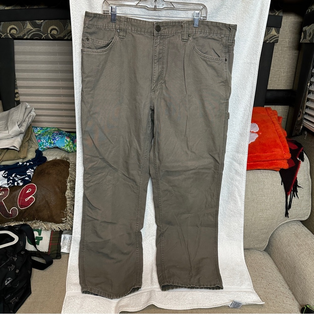 Ridgecut Toughwear Carpenter Work Pants Men 42 X‎ 32 Khaki RIPSTOP